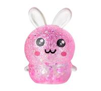 Jouet sensoriel Lapin à Presser, Lapin Doux et ludique avec Paillettes Scintillantes, Jouets sensoriels Anti-Stress, Adultes Amis Salle de ureau Étude Attente Gestion de la colère