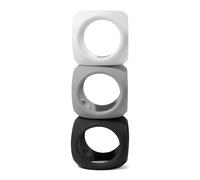 Jouet Sensoriel Oibo ? Balle Et Cube En Silicone Empilable Dès La Naissance Black;grey;white TU
