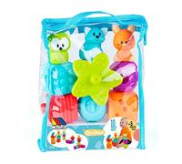 Jouet Sensoriel pour bébé Play&Sense Molto avec des Boules et des Figurines sensorielles Multi-texturées sans BPA et emboîtables. Figurines Molles (Sac 10 pièces)