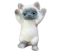 Jouet sensoriel pour chat mignon 20, 3 x 10, 2 cm, jouet sensoriel réaliste 3D anti-stress doux Kawaii Kitties Fidget Squeeze créatif pour enfants et adultes, style 4 jouets sensoriels à presser