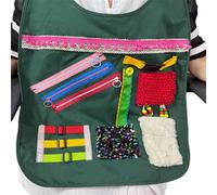 Jouet sensoriel pour personnes âgées - Tablier Fidget, couverture contre la démence, aide à l'activité, motricité et sensibilité | Prend en charge l'entraînement de la mémoire, le soulagement du stres