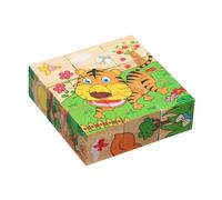 Jouet Sensoriel Pratique En Bois Pour Enfants, Puzzle, Matériaux Plus Épais, Développement Cognitif, Intellectuel
