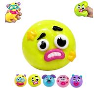 Jouet Sensoriel Smushers avec Visages Interchangeables,New Smushers Squishy,smusher Face Squishie,Balle Anti Stress Sensorielle Souple À Montée Lente Accessoire De Bureau pour Adultes(D)