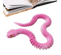Jouet serpent en forme de serpent - Reptile en plastique, figurine flexible | Design commun en forme de vie avec mouvement réaliste, tour d'animaux articulé serpent pour la décoration du tableau de