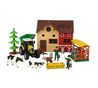 Jouet - SHOP-STORY - Mon Coffret de la Ferme - 12 Pièces - Tracteur Sonore et Lumineux - Dès 3 Ans