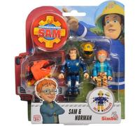 Jouet - SIMBA . DICKIE . GROUP - Norman & Sam - Figurines de jeu entièrement mobiles - Casque amovible