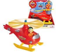 Jouet - SIMBA - Fireman Sam Helicopter Tom set + figurine - Véhicule rouge avec figurine articulée
