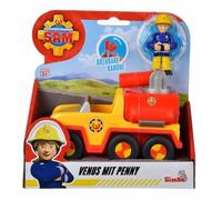 Simba - Sam Le Pompier - Mini Vénus - Mini Véhicule 17cm - Pick Up Vénus - Figurine Penny Incluse - 109252506038 Multicolore