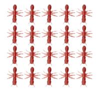 Jouet simulé de fourmis - Pack de 20 faux insectes en PVC marron | Simulation animale réaliste Accessoires compliqués | Nouveauté cadeau minuscule bâillon: décorations de bombon
