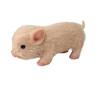 Jouet Simulé De Porc | De Porc en Silicone Tout Le Corps Soft Touch,Mignon Vivid Piglet Decor Accents Bébé Piglet, Décor Accents Poupées À La Main Rooted Hair Body Animal Pig Doll Cadeaux