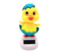 Jouet Solaire à secouer - Figurine de Coquille d'œuf dansante, Ornement en Mouvement de tête secouée, Design à énergie Solaire, Affichage Automatique, Construction compacte et , décoration