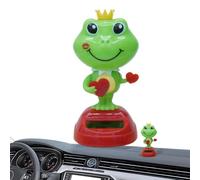 Jouet Solaire À Tête Branlante Mini Objet Déco Solaire Polyvalent Balançant | Ornements Pour La Décoration Tableau De Bord Pour Console Centrale De Voiture Et