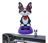 Jouet solaire - pas de jouets de bureau de batterie | Animal de danse solaire | Ornements mignons pour tableau de bord | Décoration de Kids Gift Window Party Car Bureau Home Learning and Educat