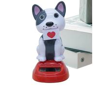 Jouet solaire - Statuette d'animal en ABS, décoration de panneau haute efficacité pour bureau de voiture, poupée Bobble capricieuse alimentée par le soleil pour l'amélioration