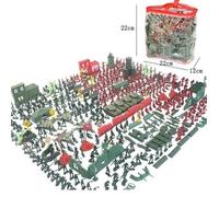 Jouet soldat pour enfants, petit soldat vert, modèle de poupée, grand ensemble, table de sable militaire de guerre