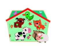 Jouet sonore pour enfant - Djeco - Ouaf woof - Orange et multicolore - 18 mois et plus