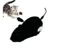 Jouet Souris Chat - 7 cm Souris en Peluche Repassable, Jouet de Chasse Intérieur, Clockwork Runner | Jouet Réaliste de Course pour Chaton Exercice Stimulation Ennui Éclairage Interactif Huit