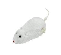 Jouet souris en peluche pour chat | Souris réaliste | Souris à remonter pour chatons | Jouet interactif d'intérieur pour chats