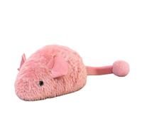 Jouet souris pour chat - Jouet d'intérieur réaliste - Son automatique - Accessoire interactif - Pour jeux de chasse, chatons, anniversaire, Noël