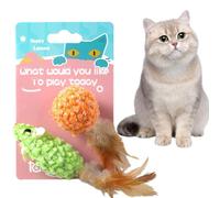 Jouet Souris pour Chat - Jouet pour Chat Robuste avec Un Design de Souris réaliste, Jouet interactif pour Chat avec à Chat pour Chats, Jouet interactif en Peluche avec Protection Contre Les Mors