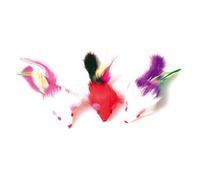 Jouet Souris Pour Chat/Zolux - Lot De 3 Souris À Plumes Moyen Modèle