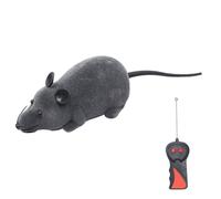 Jouet souris télécommandé pour chat, peluche réaliste, télécommande, alimenté par batterie, jouet interactif pour chat avec tournevis pour intérieur et extérieur, jouets souris pour chats