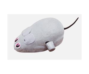 Jouet souris Xavier 10.5 cm grise pour chat