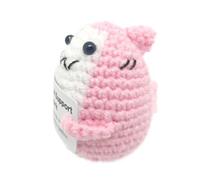 Jouet souvenir de requin tricoté - 2,36 x 2,17 x 2,95 cm. Requin en fil crocheté à la main | Cadeau de confirmation positif en peluche | Mini décoration d'animaux pour le bureau à la maison et vos