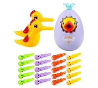 Jouet Specht | Game D'oiseau Magnétique | Jeu d'apprentissage Interactif du Trap De Ver | montesori Learning Toys Paragraphe 20 2 Birds Bank Bank Fine Motor Skills Training pour Les Jeu