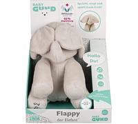 GUND Flappy, l'éléphant Chantant et Parlant Joue Le guck avec Les Oreilles - en Allemand, Environ 30 cm, à partir de 10 Mois