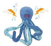 Jouet Squeaky Pour Chien En Peluche | Jouet À Mâcher Nettoyant Dentaire En Forme De Pieuvre,Accessoires d'Éducation Interactive Apaisant les Dents - Pour Dresseurs Parents Animal Maison Jardin Extérie