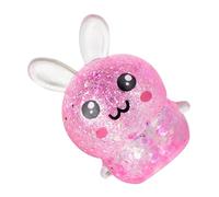 Jouet Squeeze Lapin - Lapin Doux et ludique avec Paillettes Scintillantes,Jouets sensoriels Anti-Stress,Adultes Amis Salle de ureau Étude Attente Gestion de la colère