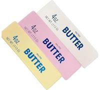 Jouet Squishy Anti-Stress en Forme de Bâton de Beurre, Fidget en Mousse Compressible Ultra Douce à Rebond Lent, Balle Sensorielle pour Bureau, Maison et Voyage (3 pcs-b)