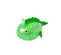 Jouet Squishy Baudroie des Abysses à Texture Maltose, Figurine de Poisson Lanterne Souple et Super Extensible, Objet Sensoriel Amusant pour Décompression, Design Créatif Unique