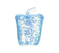 Jouet Squishy Lumineux en Forme de Thé aux Perles, Figurine Anti-Stress à Retour Lent pour Enfants et Adultes, Bubble Tea Fluorescent Décoratif, Cadeau Original Anniversaire, Multicolore