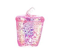 Jouet Squishy Lumineux en Forme de Thé aux Perles, Figurine Anti-Stress à Retour Lent pour Enfants et Adultes, Bubble Tea Fluorescent Décoratif, Cadeau Original Anniversaire, Multicolore