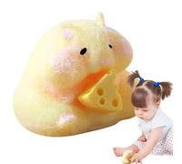 Jouet Squishy pour Hamster Jouets Squishy pour Hamster Jouets Mignons pour Hamster De Dessin Animé Jouets À Presser pour Soulager L'anxiété Jouets Sensoriels pour Hamster Jouet À Presser