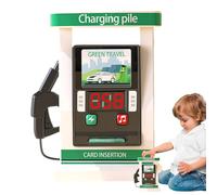 Jouet Station-Service pour - Joúet de Simulation avec Sons, Fonction Dé Comptage et Facturation Intelligente | Jouet Éducatif pour Garçons Eť Filles, Jeu de Rôle Bureau et Apprentissage Préco