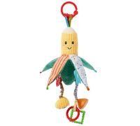 Jouet suspendu avec hochet | en peluche grinçante douce | Accessoire de développement précoce à clip-on | Conception colorée jouet d'apprentissage du nourrisson | Chandeau en peluche nouveau-né