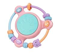 Jouet tambour à main, tambour à main pour les ,Taule musicale de percussion à percussion en tremblant avec de la lumière - Toys de poignée à main éducatifs sensoriels multifonctionnels pour l'apprenti