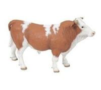 Papo Figurine Taureau Simmental réaliste – Jeu éducatif – 3 ans+ – Collection La Vie à la Ferme