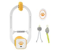 Jouet teaser pour chat avec télécommande pour chats, conception de cadre de porte à clipser, action de balançoire et de rotation rechargeable par USB pour un usage domestique interactif, jouet teaser