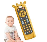 Jouet télécommandé - Play Remote Toy - Jouet télécommandé pour bébés - Télécommande en silicone - 3 langues - Avec sons pour la préécole - Jouet à distance réaliste en forme d'animal mignon
