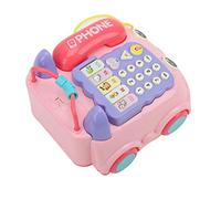 Jouet Téléphonique pour bébé de Dessin animé avec Fonction D'appel et de Chat pour des Activités d'apprentissage Interactives pour Les Enfants de Plus de 18 Mois en Plastique 1 unité