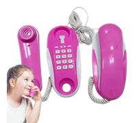 Jouet téléphonique pour - Téléphone de jeu pour , téléphone de jeu de rôle avec de vraies sonneries pour filles | Design réaliste de téléphone portable avec câble téléphonique de 23