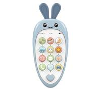 Jouet téléphonique pour : téléphone portable et téléphone de jeu pour tout-petits | Téléphone musical coloré pour | Jouet éducatif en forme de carotte pour éducation précoce |