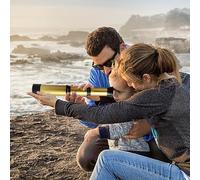 Jouet Télescope - Mini Télescpe Portable, Mini Télescope Monoculaire De Poche Étanche, Longue-Vue Pliable, Monoculaire Rétractable, Jouet Télescopique pour De 2 À 12 Ans, Regarder des Jeux De