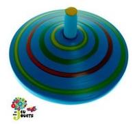 Jouet Toupie En Bois Bleue Diamètre 5 Cm Enfant 3 Ans + G