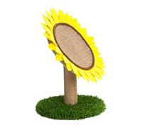 Jouet tournesol mignon pour chat, petit arbre à chat, petit griffoir recouvert de sisal pour chat, arbre à chat à fleurs, activité interactive pour chats d'intérieur