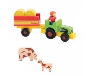 Jouet Tracteur Remorque & animaux de la ferme Jeujura® | Ref: 8273